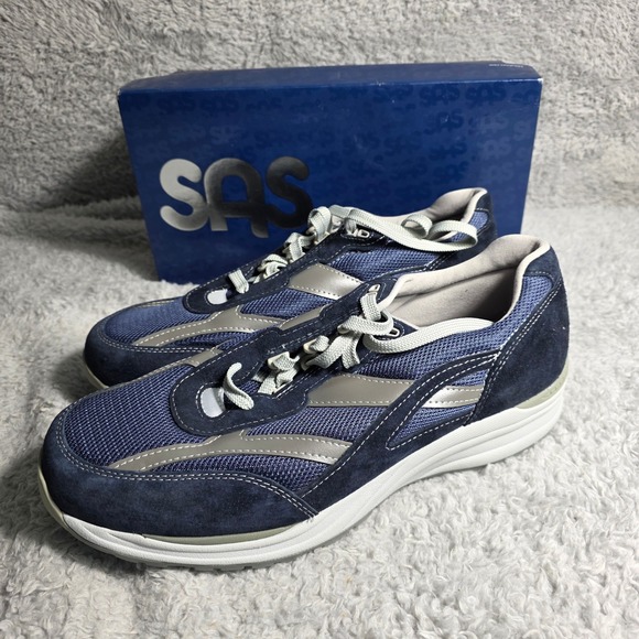 SAS Journey Mesh Blue Walking Sneakers Shoes Mens Size 14 Wide NEW